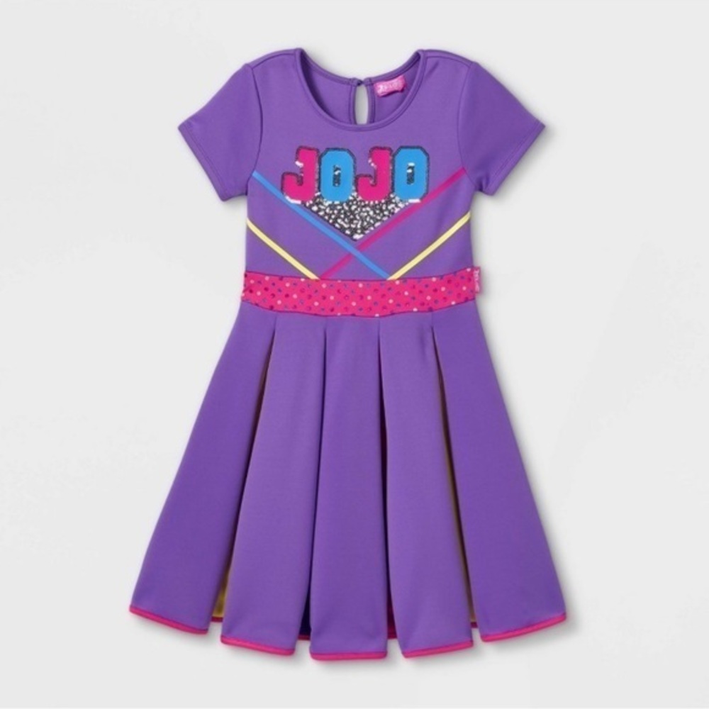 Girls jo jo siwa Rainbow skater Dress purple large